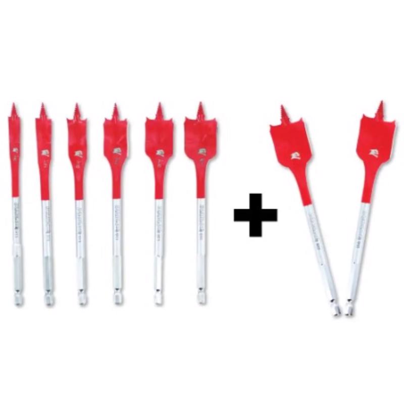 Diablo Speedemon High Speed Steel Spade Bit Set Hex Shank 8 pc