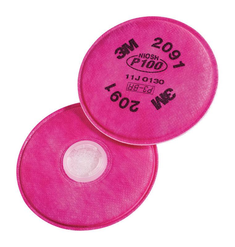 3M P100 Sanding and Lead Paint Removal Particulate Filter 6000&7500 Pink 2 pk