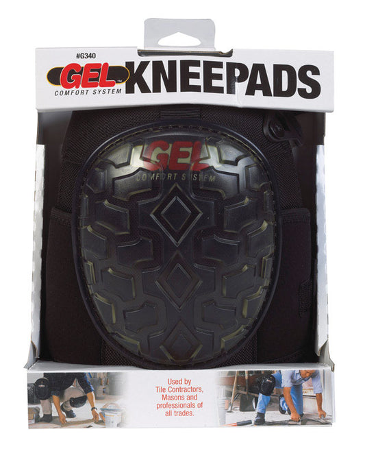 CLC 8 in. W Gel Knee Pads Black