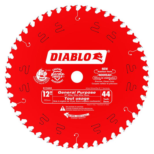 Diablo 12 in. D X 1 in. TiCo Hi-Density Carbide Circular Saw Blade 44 teeth 1 pk