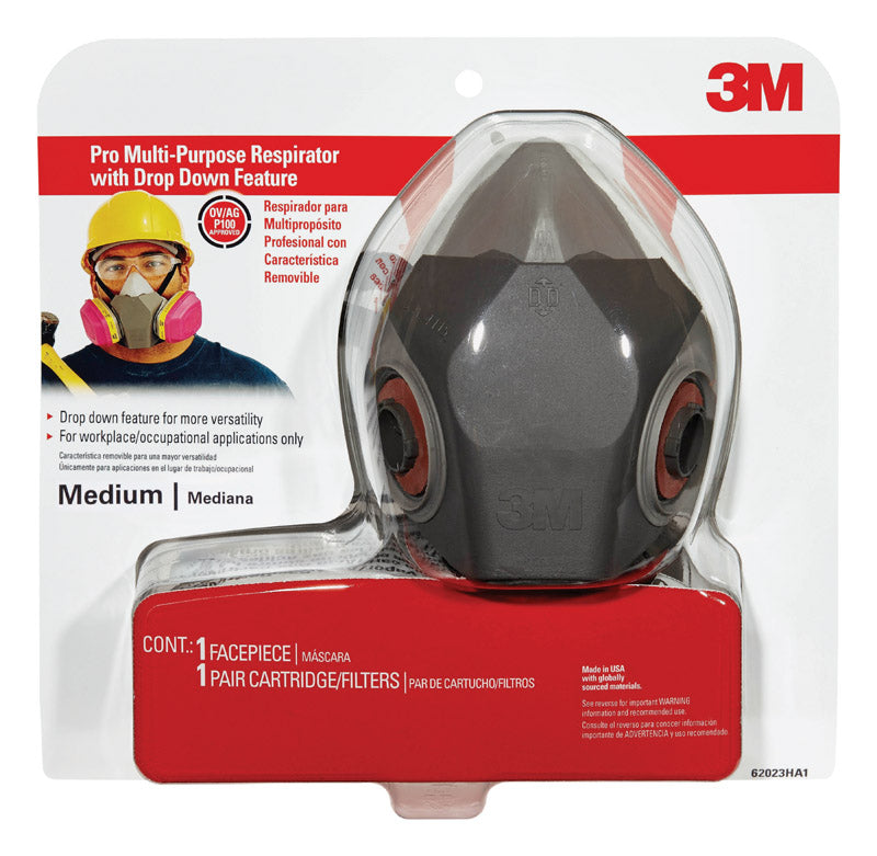 3M P95 Multi-Purpose Respirator Black M 1 pk