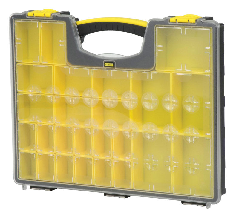 Stanley 13.3 in. W X 2.15 in. H Storage Organizer Polypropylene 25 compartments Black/Yellow