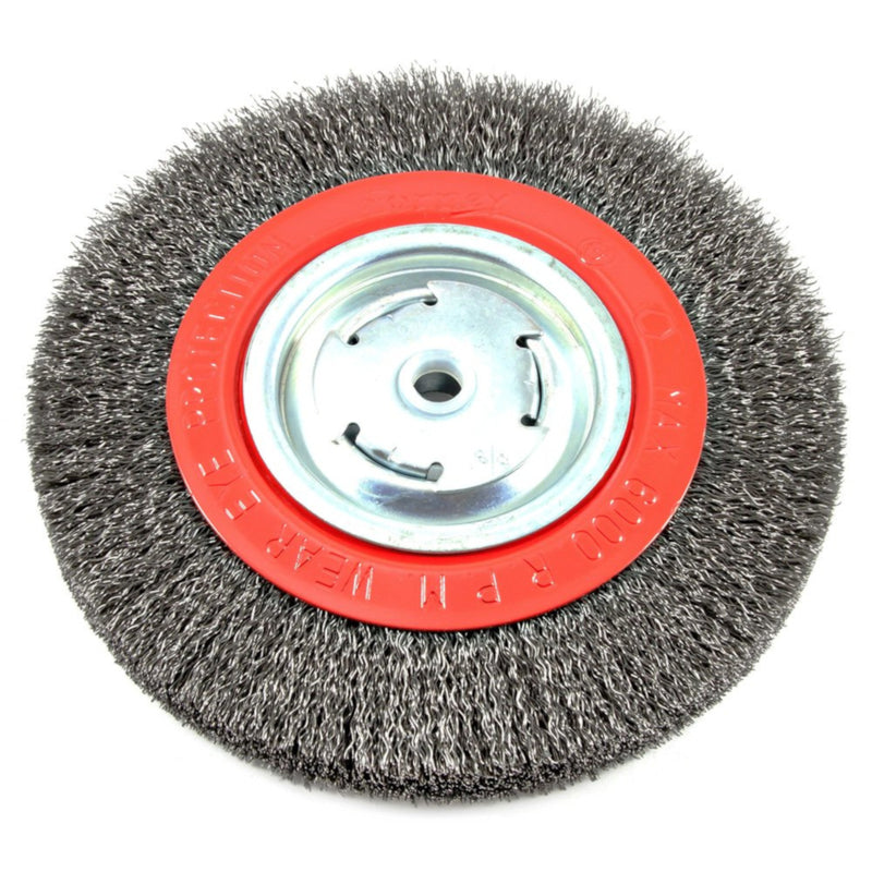 Forney 8 in. Crimped Wire Wheel Brush Metal 6000 rpm 1 pc