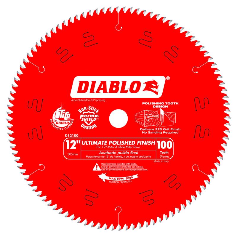 Diablo 12 in. D X 1 in. TiCo Hi-Density Carbide Circular Saw Blade 100 teeth 1 pk