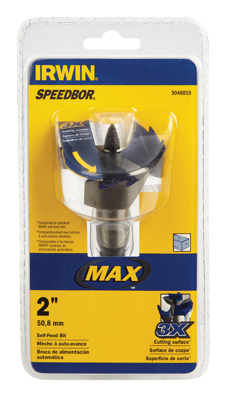 Irwin Speedbor 2 in. X 5 in. L Steel Self-Feed Bit Hex Shank 1 pk