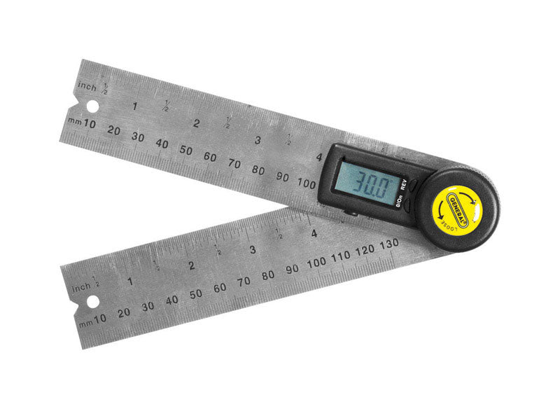 General Angle-izer 5 in. L X 1-3/8 in. W Digital Angle Finder 360 deg Silver 1 pc