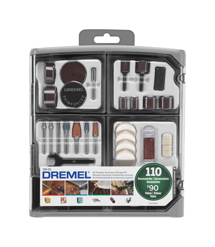 Dremel 9 in. Steel Accessory Kit 110 pc