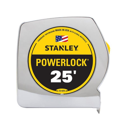 STANLEY PowerLock 25 ft. L X 1 in. W Tape Measure 1 pk