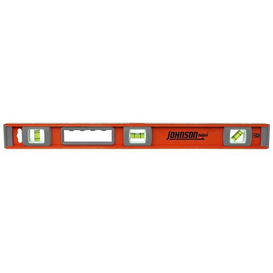 Johnson 24 in. Aluminum Magnetic I-Beam Level 3 vial