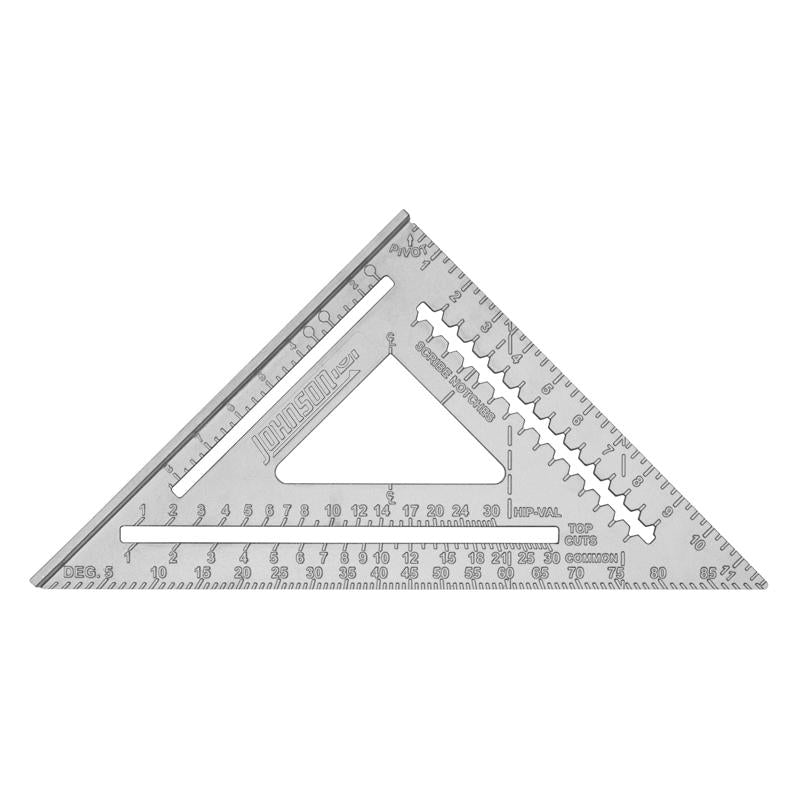 Johnson 12 in. L Aluminum Rafter Square