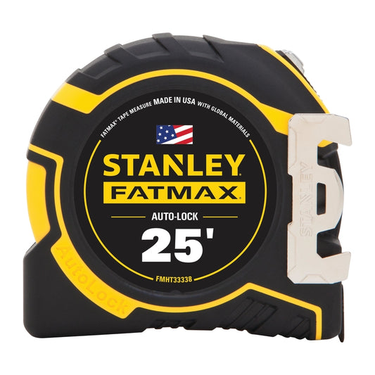 Stanley Fatmax 25 ft. L X 1.25 in. W Auto Lock Tape Measure 1 pk