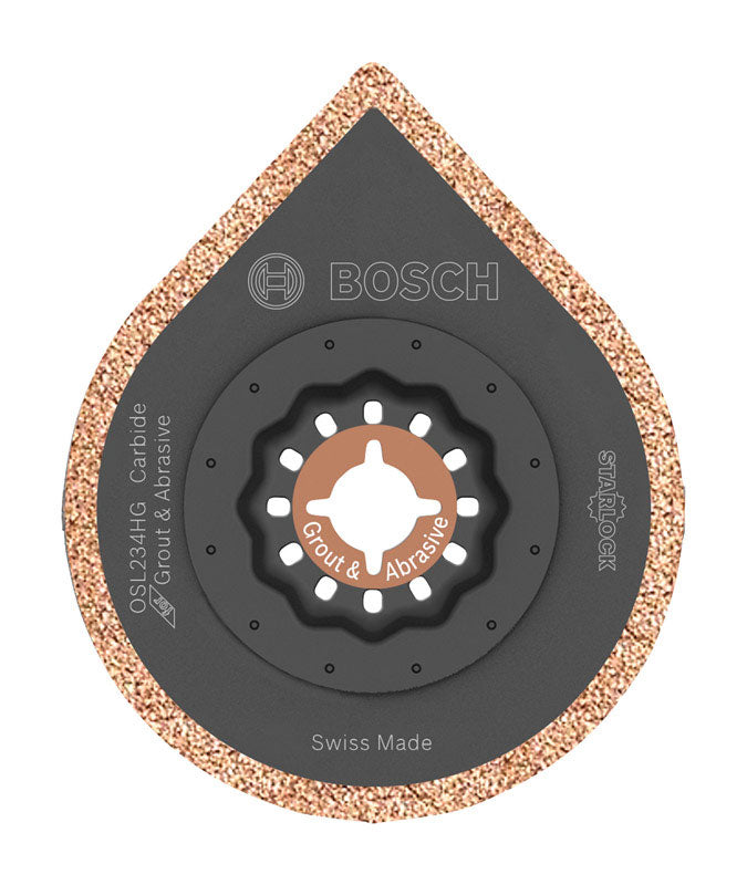 Bosch Starlock 2-1/2 in. X 4 in. L Carbide Grout Removal Blade 1 pk