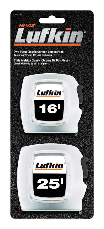 Crescent Lufkin 25 ft. L X 1 in. W Tape Measure Set 1 pk