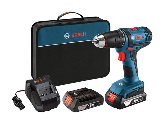 Bosch 18V 1/2 in. Cordless Drill/Driver Kit (Battery & Charger)