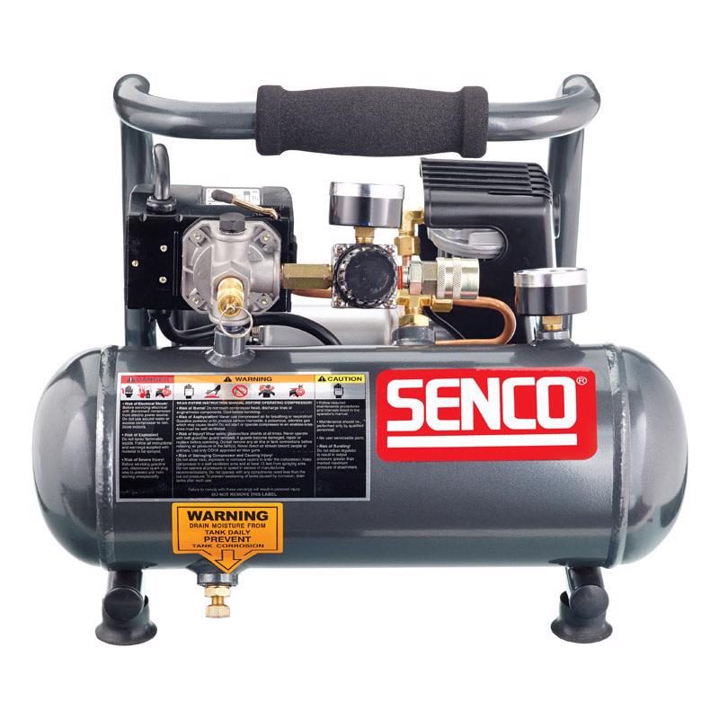 Senco 1 gal Horizontal Portable Hand-Held Air Compressor 125 psi 1/2 HP