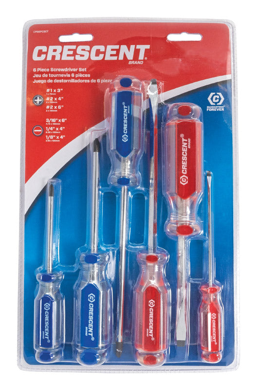 Crescent Phillips/Slotted Screwdriver Set 6 pc