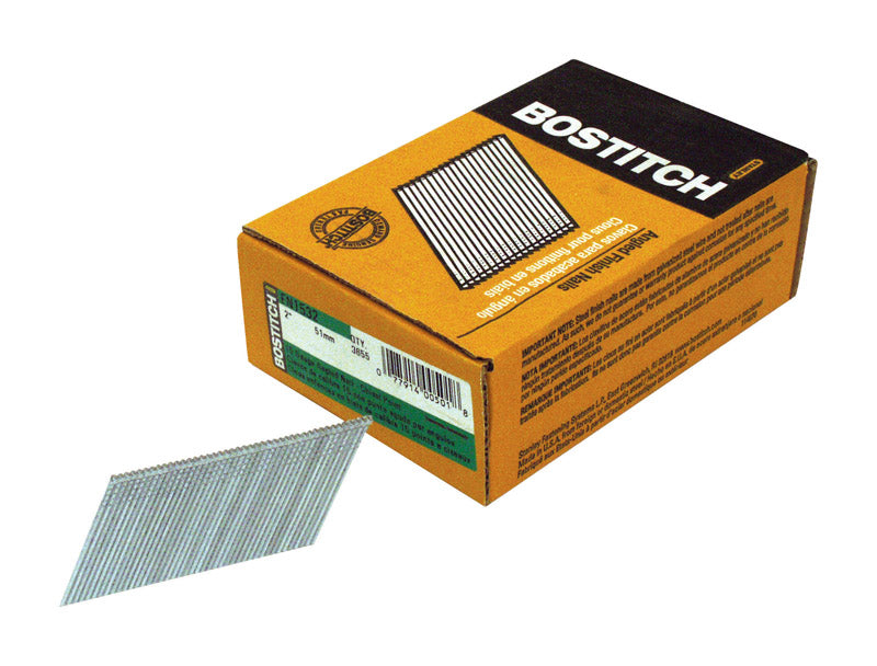 Bostitch 2 in. L X 15 Ga. Angled Strip Coated Finish Nails 25 deg 3655 pk