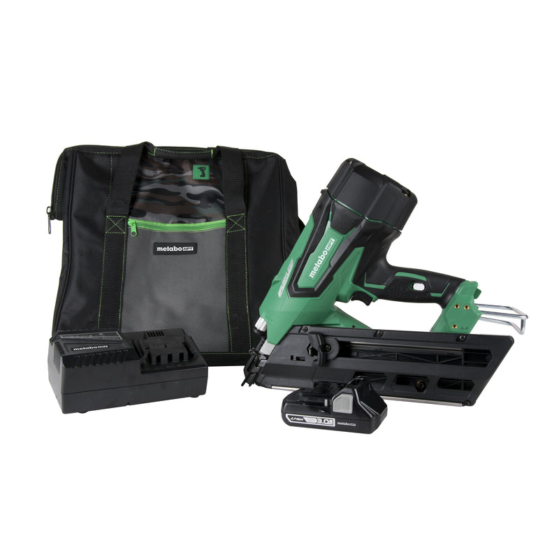 Metabo HPT 30 Ga. Cordless 30 deg Framing Nailer Kit (Battery & Charger) 18 V