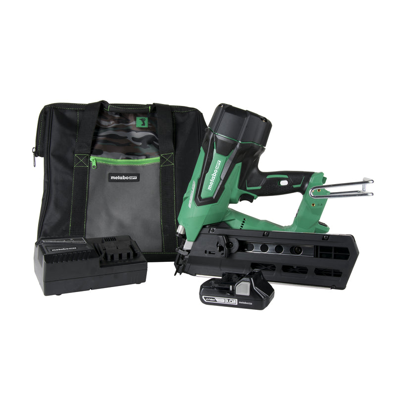 Metabo HPT Cordless 21 deg Framing Nailer Kit (Battery & Charger) 18 V