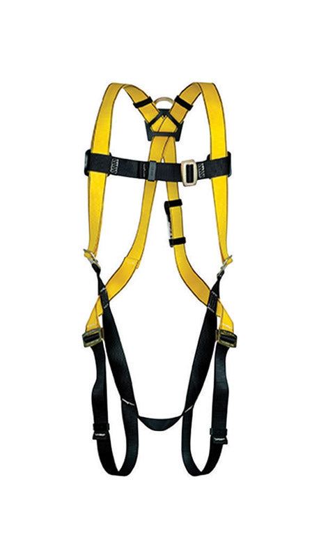 Safety Works Workman Qwik-Fit Unisex Polyester Safety Harness 400 lb. cap. XL Yellow 1 pc