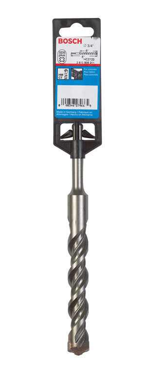 Bosch Bulldog 3/4 in. X 8 in. L Carbide Tipped SDS-plus Rotary Hammer Bit SDS-Plus Shank 1 pk