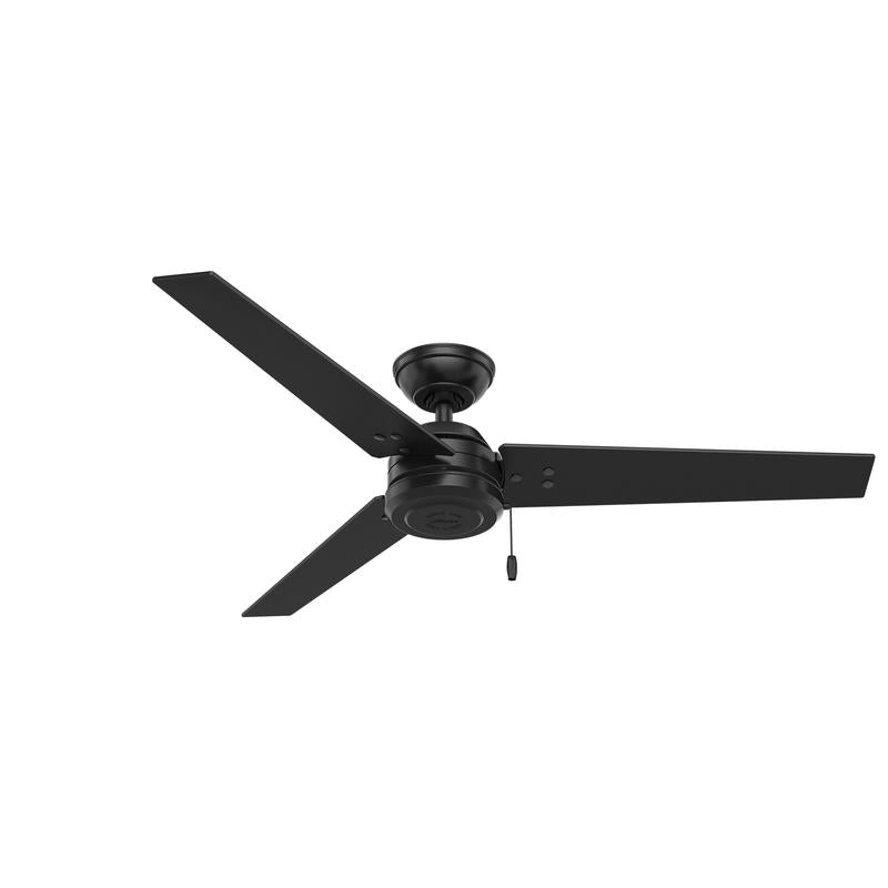 Hunter Cassius 52 in. Matte Black Outdoor Ceiling Fan