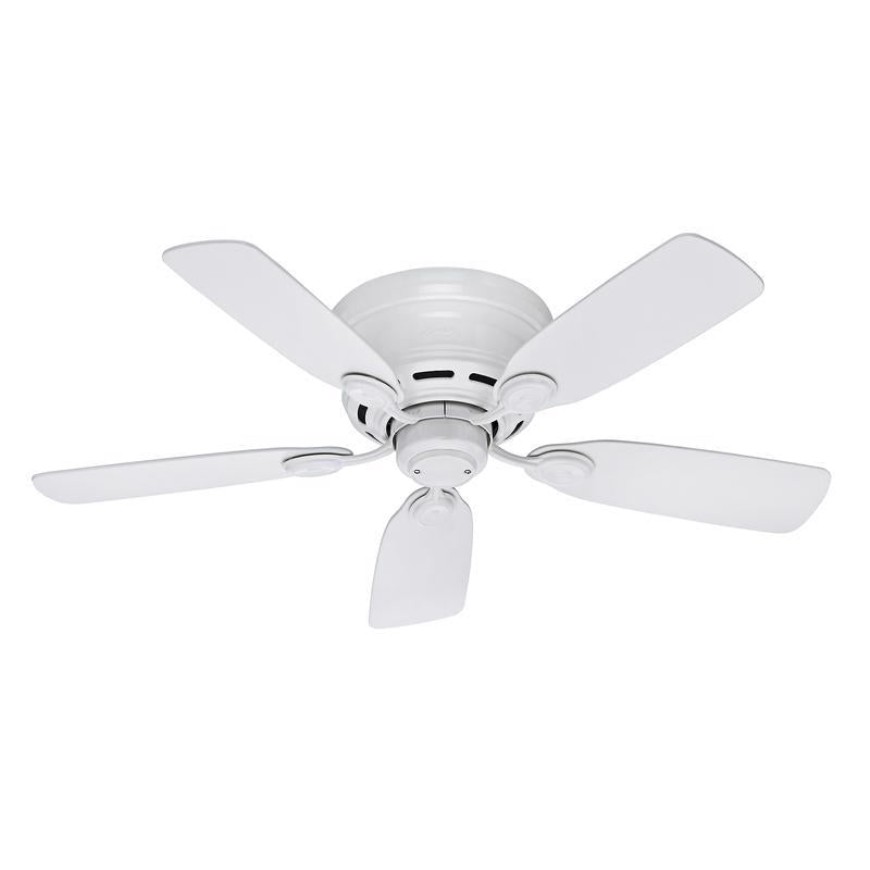 Hunter Low Profile 42 in. White Indoor Ceiling Fan