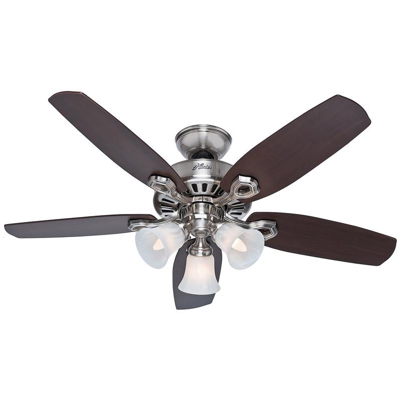 Hunter Builder 42 in. Brushed Nickel LED Indoor Ceiling Fan