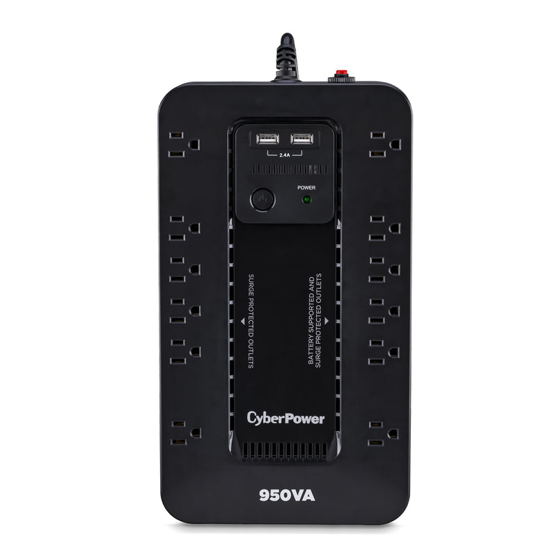 CyberPower 5 ft. L 12 outlets Power Block Black 890 J