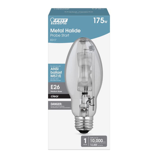 Feit 175 W ED17 HID Bulb 14400 lm White Metal Halide 1 pk