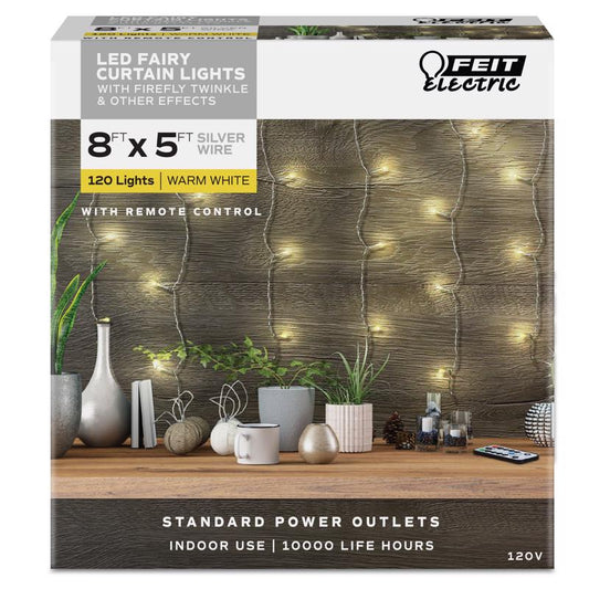 Feit LED String Lights Warm White 5 ft. 120 lights