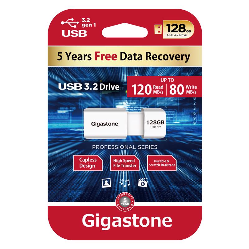 Gigastone Flash Drive 128 GB 1 pk