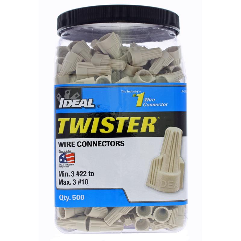 Ideal Industries Twister Wire Connectors Tan 500 pk