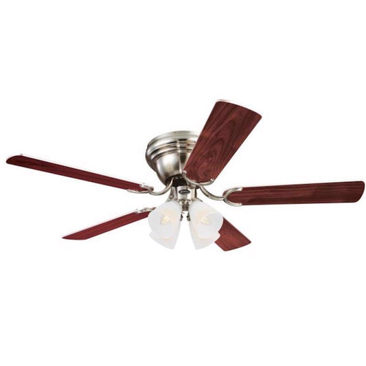 Westinghouse Contempra IV 52 in. Brushed Nickel Brown LED Indoor Ceiling Fan