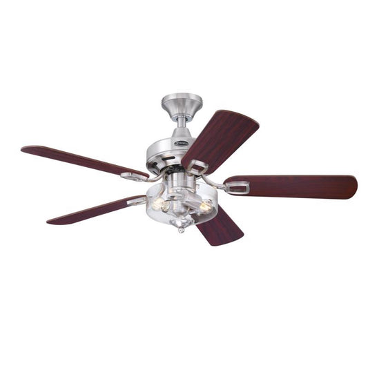 Westinghouse Richboro SE 42 in. Brushed Nickel Brown LED Indoor Ceiling Fan