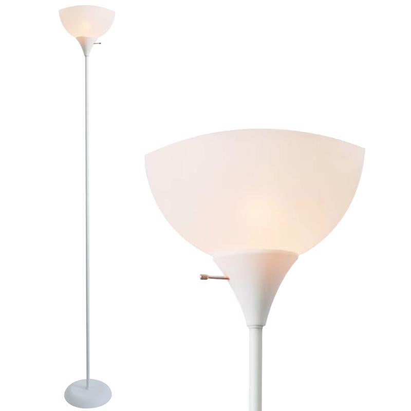 Newhouse Lighting 71 in. Beige/White Floor Lamp