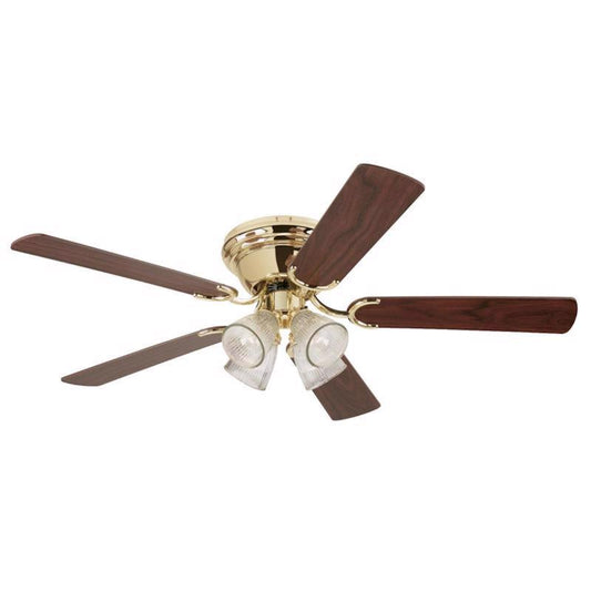 Westinghouse 52 in. Polished Brass Brown LED Indoor Ceiling Fan