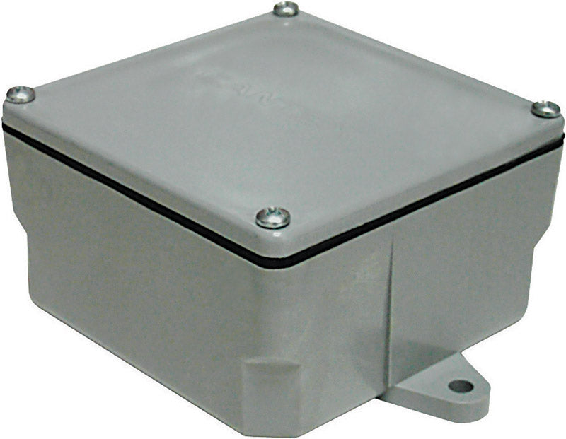 Cantex New Work Square PVC 1 gang Junction Box Gray