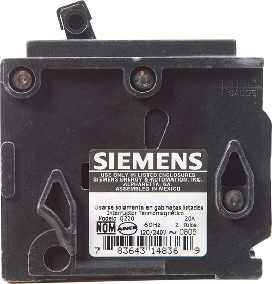 Siemens 20 amps Standard 2-Pole Circuit Breaker