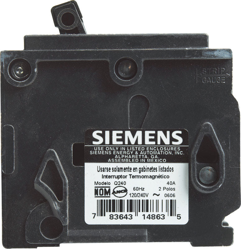 Siemens 40 amps Standard 2-Pole Circuit Breaker