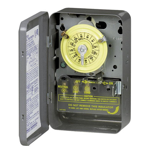 Intermatic Indoor 24 Hour Mechanical Timer 120 V Gray