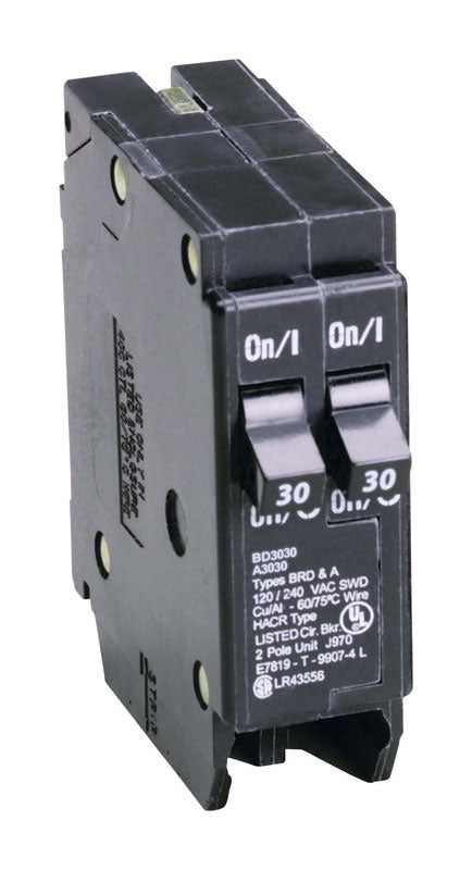 Eaton Cutler-Hammer 30/30 amps Tandem 2-Pole Circuit Breaker