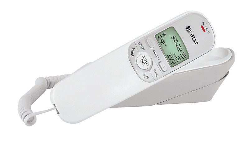 AT&T 1 Handle Analog Telephone White