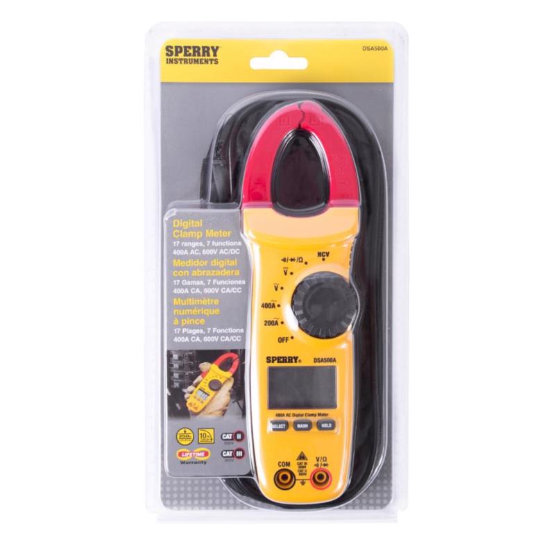 Sperry Snap-Around 300 - 600 V LCD AC Clamp Meter 1 pk