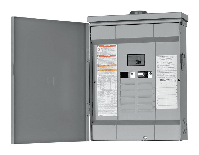 Square D HomeLine 100 amps 120/240 V 12 space 24 circuits Combination Mount Main Breaker Load Center