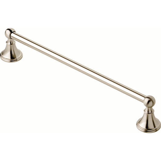 Delta Crestfield Satin Nickel Towel Bar 18 in. L Die Cast Zinc