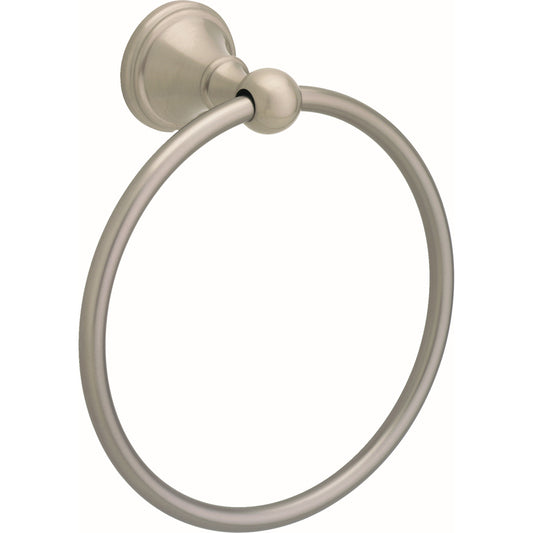 Delta Crestfield Satin Nickel Towel Ring Die Cast Zinc