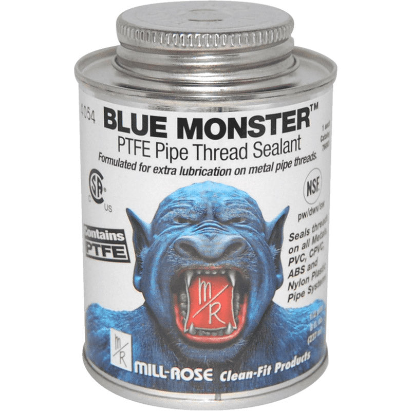 Mill Rose Blue Monster White Pipe Thread Sealant 8 oz