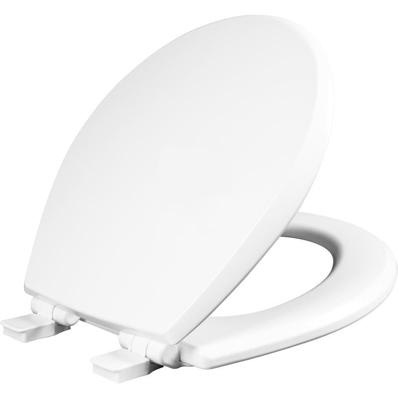 Mayfair by Bemis Kendall Slow Close Round White Enameled Wood Toilet Seat