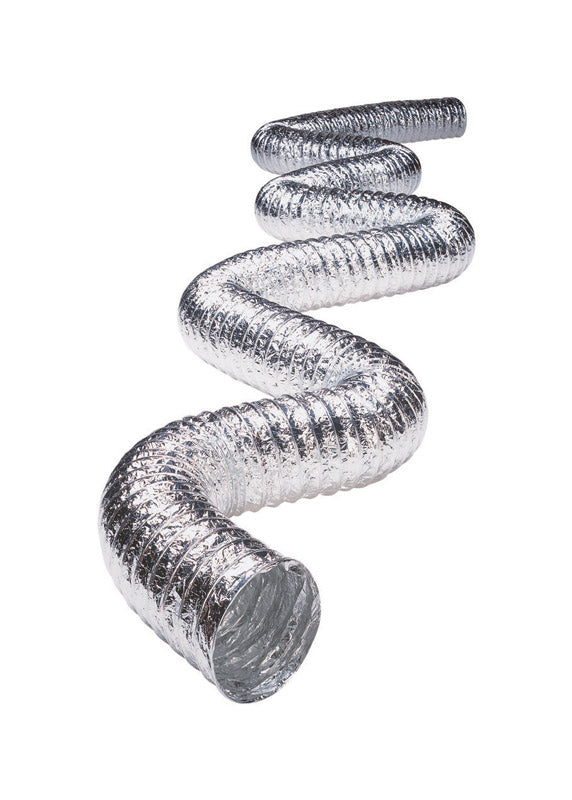 Deflect-O 240 in. L X 6 in. D Silver/White Aluminum Vent Hose